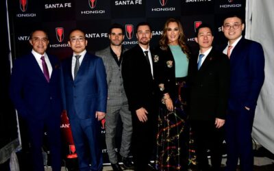 Famosos apadrinan llegada de Hongqi, marca de autos de lujo chino