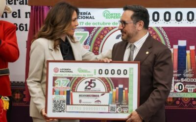 IPN y Lotería Nacional develan billete para conmemorar Archivo Histórico politécnico