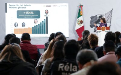 Aumentará salario mínimo 13% en 2026, quedará en 315.04 pesos