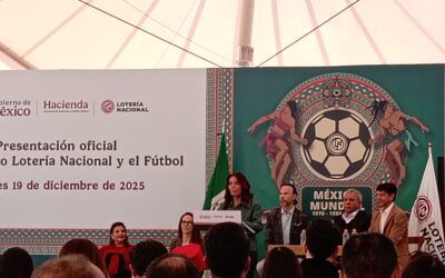 Presentan Album Retro de la Lotería Nacional alusivo al Mundial 2026