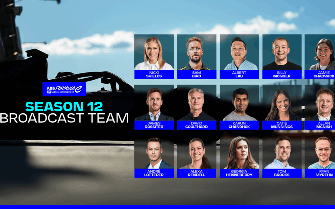 Formula E anuncia su equipo de transmisión para la temporada 12