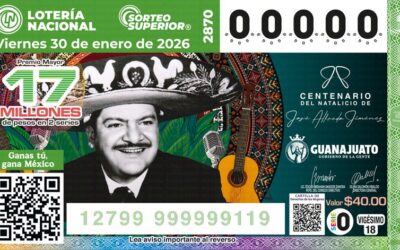 Con «cachito» celebrará Lotenal Centenario de José Alfredo Jiménez