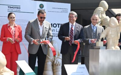 Inaugura Monreal exposición escultórica “Timoteo en San Lázaro”