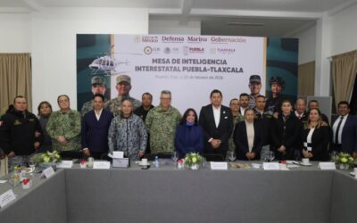 Puebla, Tlaxcala y Fuerzas Armadas sostienen mesa de inteligencia interestatal