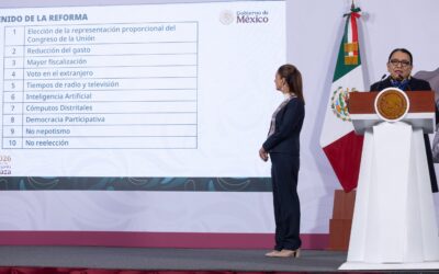 Sheinbaum presenta reforma electoral. La enviará al Congreso el 2 de marzo