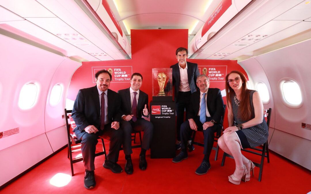 ¡Ya esta en México la Copa del Mundial!