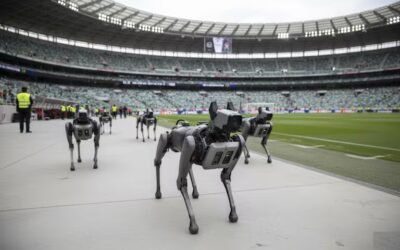 Perros robot vigilarán el Estadio Monterrey en el Mundial 2026