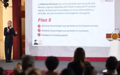 Presenta Sheinbaum Plan B de Reforma Electoral