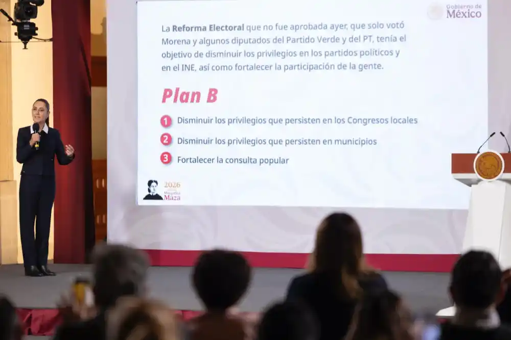 Presenta Sheinbaum Plan B de Reforma Electoral