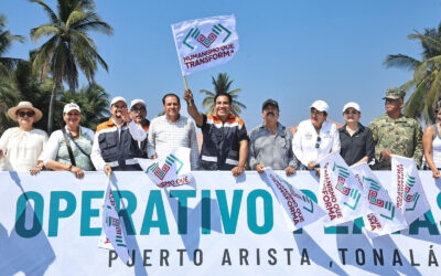 Eduardo Ramírez da inicio al Operativo Playas Limpias en Puerto Arista