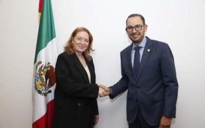 Conversa Marko Cortés con nueva representante de ONU en México
