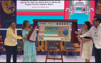 Festeja Lotería Nacional 50 años del Tianguis Turístico con emisión de *cachito