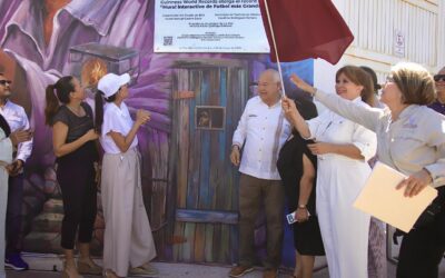Mundial Social Baja California Sur obtiene el Guinness por mural interactivo de futbol