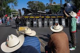Productores, campesinos y transportistas realizan megamarcha en CDMX