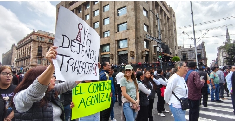 Ya déjennos trabajar, estamos hartos! , claman comerciantes del centro