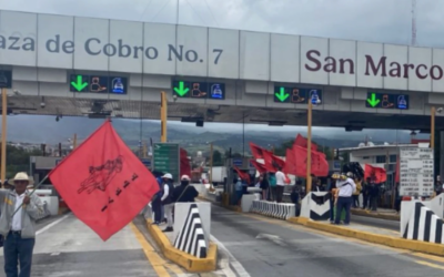 Toma CNTE casetas de entradas a CDMX; bloquea y permite libre acceso