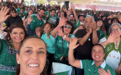 Desde los“Hermanos Galeana” en GAM, Sheinbaum y Brugada vieron inicio del Mundial