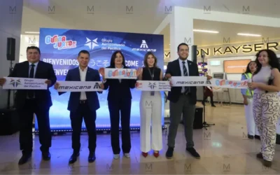 Mexicana de Aviación inaugura nuevo vuelo del Bajío al AIFA
