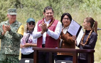 Gobernar es cuidar al planeta, afirma Armenta en firma de decreto para reforestar México