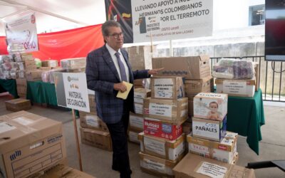 Agradece Monreal donación de víveres para afectados por sismo en Colombia