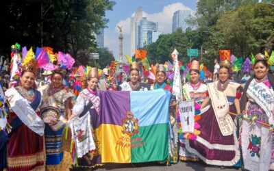 Sorprende Megacalenda en CDMX y expone demandas de indígenas