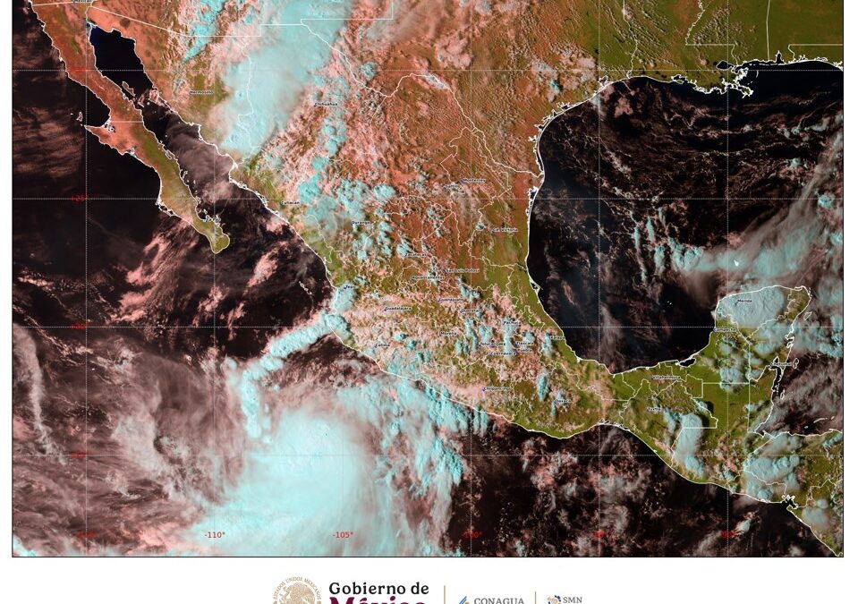 Polo como tormenta tropical genera lluvias intensas en  Sonora y Sinaloa