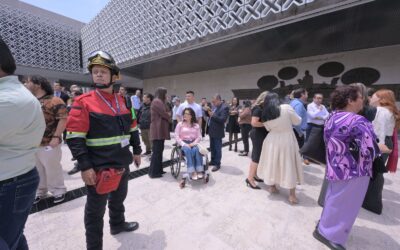 Cámara de Diputados realiza el Primer Simulacro Institucional por Sismo
