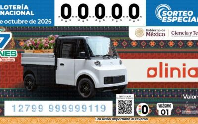 Billete de Lotería reconoce al proyecto Olinia y las capacidades científicas de México