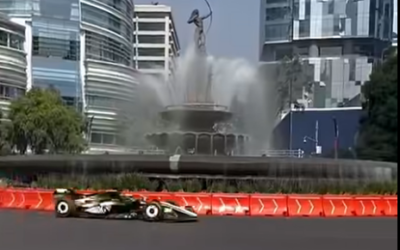 Se luce «Checo» Pérez en Reforma en Show Run de Cadillac