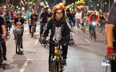 CDMX lista para el Paseo Nocturno, Muévete en Bici de Día de Muertos